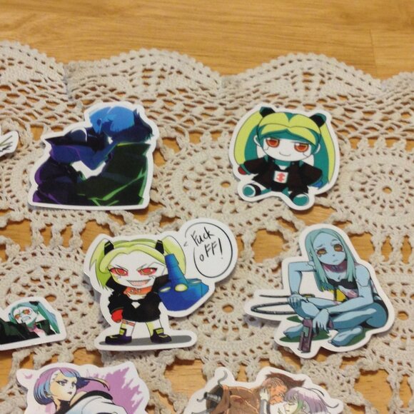 Cyberpunk Edgerunner cellphone stickers bundle - Picture 3 of 8